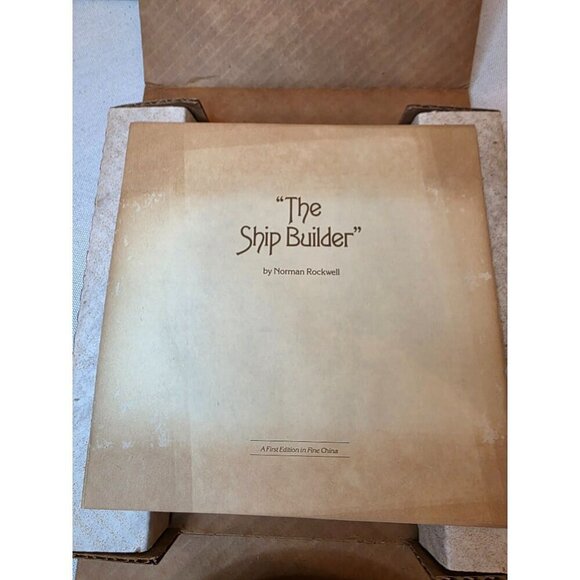 Norman Rockwell "The Ship Builder" Limited Edition Collector Plate - Picture 10 of 16